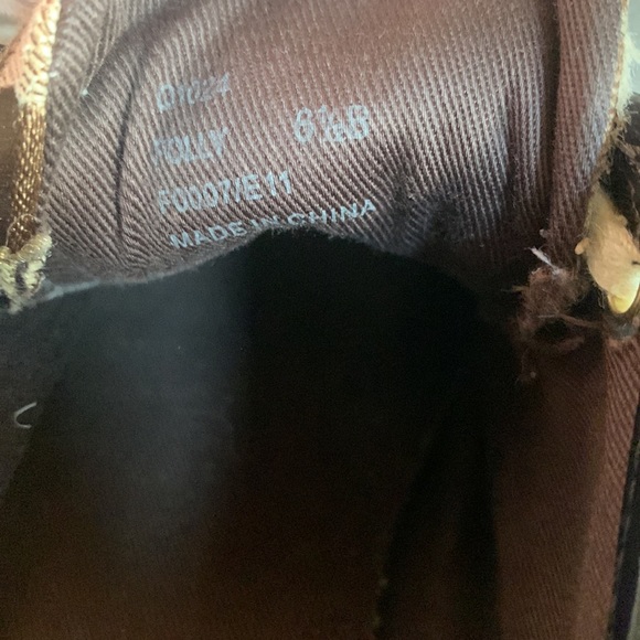 Coach Folly sneakers with classic brown Coach logo and text. Size 6 1/2. - Picture 4 of 6